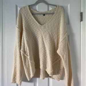 Cream knitted sweater